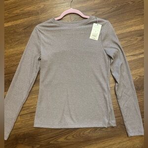 Metallic Taupe Long Sleeve